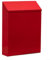 Entgoinggo Post Box, Creative Rustic Letter Box, Wall Mounted Waterproof Mailbox, Vintage Iron Lockable Letter Lostal Boxes, for Outside or Door(Red)
