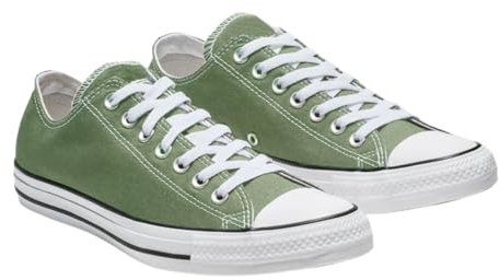 Mens Canvas Lace Up Sporty Low Top Outdoor Trainers Sneakers Pumps Plimsolls with Rubber Toe Cap Shoes (Khaki, UK Footwear Size System, Adult, Men, Numeric, Medium, 8)