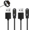 2 Stück Magnetisches Ladegerät für Smartwatch – USB-Ladekabel mit 2 Pins & 4 mm Kontaktabstand – Universell Kompatibel, Schnellladung, Kompakt & Sicher für Viele Modelle, Reisen & Alltag