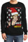 Pullover Herren Geiler Hässlicher Weihnachtspullover mit Angie - Who's Your Mutti? Sweatshirt Large Schwarz