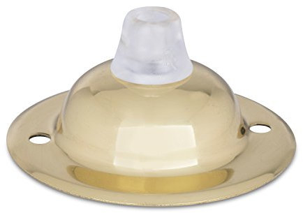Abdeckplatte für Lampe, Deckenplatte aus Messing inkl. Zugentlastung aus Kunststoff