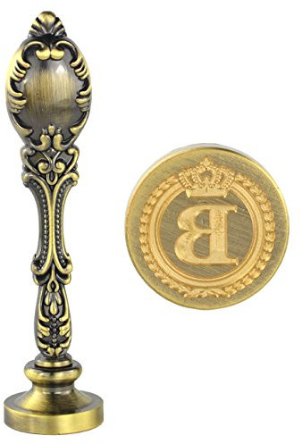 samyo Versiegelung mit Wachs Stempel Classic altmodischen Antik Alphabet Buchstabe Creative Romantische Siegel Stempel Maker Bronze B