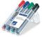 Staedtler 356 WP4 Flipchart-Marker Lumocolor, nachfüllbar, aufstellbare Box mit 4 Farben, Rundspitze (5er Pack)