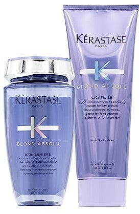 Kérastase Blond Absolu Bain Lumiere 250 ml & Blond Absolu Cicaflash Conditioner 250 ml Duo