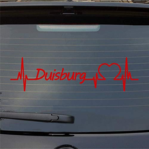 Hellweg Druckerei Duisburg Herz Puls Stadt Liebe Auto Aufkleber Sticker Heckscheibenaufkleber