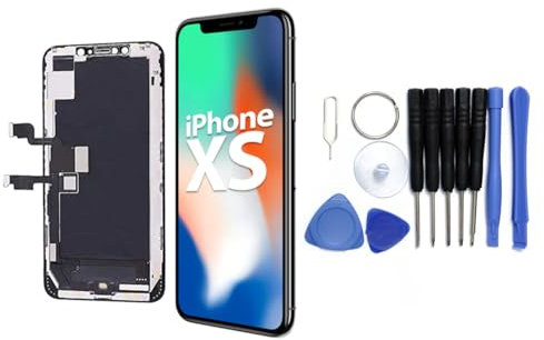 h24z Display kompatibel mit iPhone XS (5,8 Zoll) -Reparaturset: Premium-LCD-Touchscreen-Ersatz mit Reparaturwerkzeugen für eine Nahtlose Reparatur