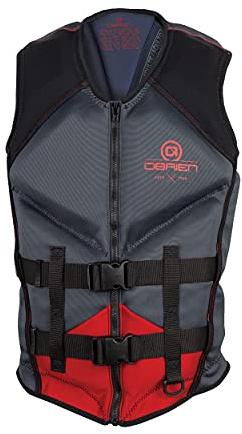 O'Brien Recon Men's Neoprene CGA Life Jacket, Red, Medium