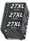 27XL 3 Schwarz Tintenpatrone Kompatibel für Epson 27 XL für Workforce WF-3620 WF-7720 WF-7610 WF-3640 WF-7620 WF-7715 WF-7210 WF-7110 WF-7710