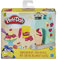 Play Doh Kids Modellierknete Fun Mini Eisdiele Set mit Zubehör und 2 bunten Knettöpfen Kindertagsgeschenk ab 3 Jahren