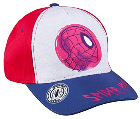 Marvel Spiderman Hut für Jungen, Verstellbare Kappe, Atmungsaktives, Leichtes, Klassisches Design, Sommerhut, Geschenk für Jungen und Teenager, Weiß