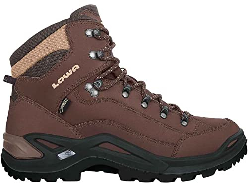 LOWA M Renegade GTX Mid W-leisten Braun - Gore-Tex Wasserdichter komfortabler Herren Gore-Tex Multifunktionsschuh, Gr