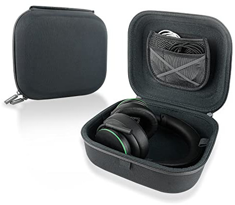 Linkidea Headphones Carrying Case Compatible with Skullcandy SLYR Pro, Sony PS5, Sennheiser PC373 Case, Replacement Protective Hard Shell Travel Bag with Cable, Charger Storage (Grey)