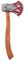 Stylex Realistic Foam Weapons Halloween Cosplay Fancy Dress Props Accessories (Zombie Axe), Silver, Brown, Grey (Grau Grau), Real Red (t_546)
