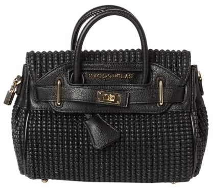 Mac Douglas Kleine Handtasche – Pyla aus der Kollektion Bryan – Größe: 24 x 19 x 11 cm – dekoratives Vorhängeschloss und Schlüsselanhänger – 3 Innentaschen, davon eine Reißverschluss – abnehmbarer