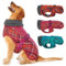IECOii Hundemantel Winter,Warme Fleece Rollkragen Hundejacke,Wasserdicht Winterjacken Wintermäntel für Hunde,Reflektierend Verstellbar Kaltes Wetter Hundekleidung für Kleine Mittelgroße Grosse Hunde