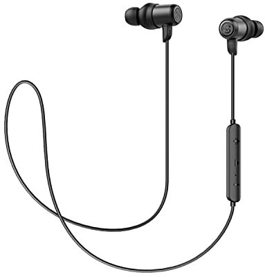 SoundPEATS Kabellose magnetische Bluetooth-Kopfhörer, preiswerte Sporthelme mit Mikrofon, IPX5, freihändiger Hi-Fi-Sound, 7 Stunden Spielzeit