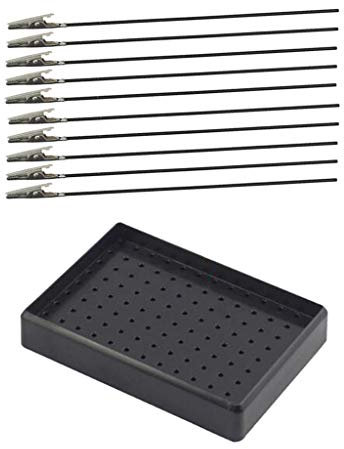 pistro Lot de 10 supports de peinture et pince crocodile pour modèles de construction.