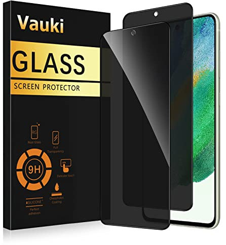 Vauki Sichtschutz Schutzfolie für Samsung Galaxy S21 FE 5G Schutzglas 2 Stück,9H Härte Privacy Displayschutzfolie,Privatsphäre Anti-Spy Bläschenfrei Kratzfest Blickschutzfolie für Galaxy S21 FE,6.4