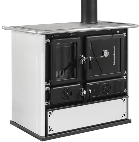 La Nordica 7015211 Rosa 5.0 Küchenofen Stahl Weiß gesprenkelt/A+