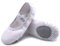 Uniuni Ballettschuhe Mädchen Ballettschläppchen Kinder Ballett Schläppchen Leinen Tanzschuhe Geteilte Ledersohle Weiß 28