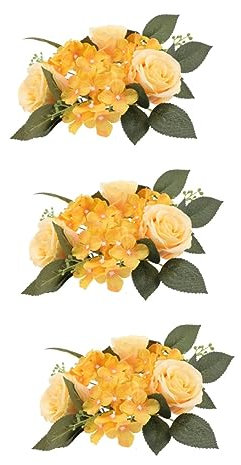 ifundom 3 Stücke Kerze Kranz Faux Floral Kranz Leichte Hochzeit Kranz Für Home Dekorationen