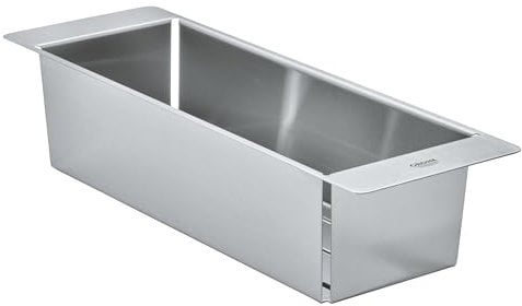 GROHE Passoire Multifonctions, Acier Inoxydable, Compatible Lave-Vaisselle, Anti-Corrosion, 45cm, Inox, 40852SD0