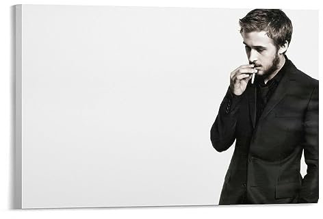 Ryan Gosling Poster, Schauspieler-Kunst-Tapete, 6 Stück, coole Kunstwerke, Malerei, Wandkunst, Leinwanddrucke, hängende Bilder, Poster, 60 x 90 cm