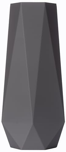 3D Vase Dekovase Bao XL 38cm Bodenvase Dunkelgrau Deko Vase Pampasgras Trockenblumen