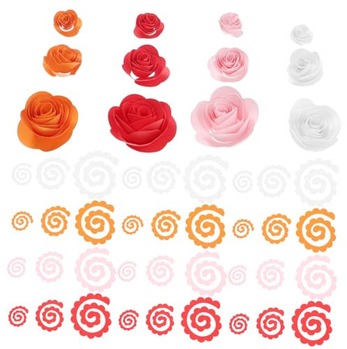 120St Gequillte Papierrosen Streifen zur Herstellung von Blumenpapier Kinder falten Papiere bunter kinder bastelset basteln für kinder Handbuch Origami Symbolleiste Papierblumen 3d