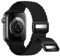 Nepfaivy Geflochtenes Armband Kompatibel mit Apple Watch Armband 40mm 41mm 38mm 42mm, Nylon Elastisches Band mit Magnetischer Schnalle für iWatch Series 10/9/8/SE/7/6/5/4/3/2/1, Schwarz