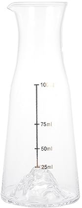 Garneck Eisbergweinspender Glasflasche Getränkebehälter Vulkan Glas Wein Durchsichtiger Behälter Mit Deckel Glaskanne Mit Deckel Limoncello-flaschen Spirituosen Eine Tasse