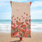 Strandtuch Groß 100X200 Blume Mikrofaser Handtuch Beach Towel,Strandlaken,Strandtücher,Picknickdecke wasserdichte Stranddecke, Stranddecke Sandfrei für Strand, Park, Camping, Wandern