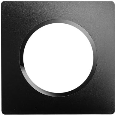 DEBFLEX - Casual Evo - Plaque de Finition - Enjoliveur Pour Prises et Interrupteurs - 1 Poste - Remplaçable - ABS - Pour Installation Encastrée - Noir Intense - 86 x 86 x 10 mm