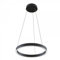 Licht-Erlebnisse LED Kronleuchter Ring 3000 K warmweiß 1200 lm rund D: 40 cm H: max. 120 cm verstellbar Schwarz Lüster Hängelampe Esstisch Pendelleuchte Wohnzimmer