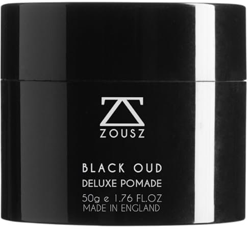 ZOUSZ Pomata Deluxe Uomo Black Oud – Cera Capelli Uomo Forte a Base d’Acqua con Tenuta Duratura, Volume e Finitura Lucida – 50g