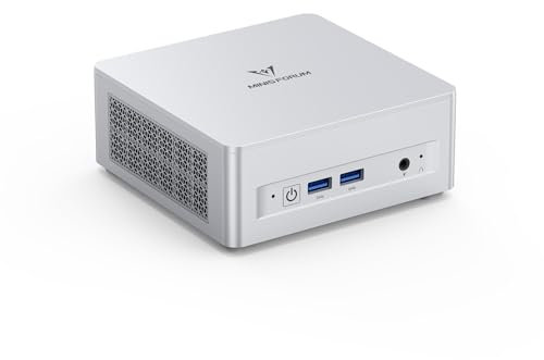 MINISFORUM UM680 Slim Mini PC,AMD Ryzen 7 6800H Ordinateur de Bureau(8C/16T, jusqu'à 4,7 GHz), 16 Go RAM DDR5 et 1 TB SSD PCIe 4.0, DP/HDMI 2.1/USB4, 4 x USB Type A,WIFI6E/BT5.3