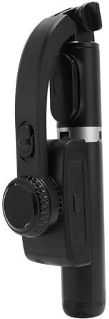 Handheld-Telefonstabilisator-Stativ für Selfie-Stick, Anti-Shake-Einzelachse mit Eingebauter Verlängerungsstange, Vlogging, Dual-Fill-Lichter