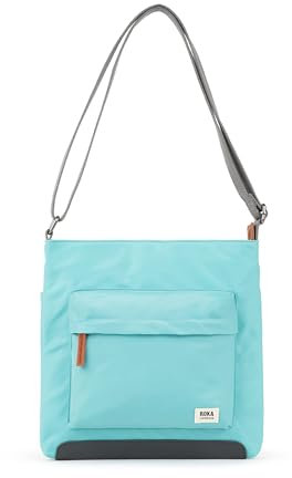 ROKA Kennington Medium Nylon Crossbody Taschen für Damen & Herren – Mehrere Taschen, grober Reißverschluss, verstellbarer Riemen für Reisen, Arbeit, Schule, Aquatic Awe, s
