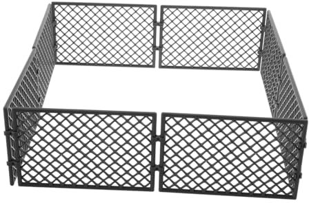 UPKOCH 8st Schutznetz Eisendraht Bastelzaun Mini- Miniatur-bauernhofzaun Wasserdichtes Puppenhaus Aquariumbeleuchtung Mit Farbverlauf Elektrisches Dark Grey Plastik