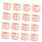 Angoily 25Ensembles Bonbons Pour Shower Cartes Rondes Et Paillettes Dorées Pour Baptême Et Célébrations Spéciales
