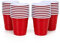 ZOPPER Shot Glasses 40Pk 2oz/60ml, Red Plastic Shot Glass,Red Cup Strong Durable Hard Plastic for Parties, Events, and Sample Tasting