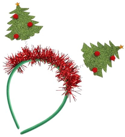 Hemobllo 2stücke Lametta Für Weihnachtsbaum Lametta Für Weihnachtsbaum Für Weihnachtshaarreif Weihnachts-kopfschmuck