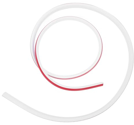 Yardenfun Flexible PVC Corner Trim Molding White Peel and Stick Bathtub Splash Guard Edge Protector for Tile Wall Floor Edging and Mirror Borders