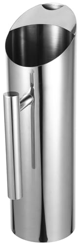 Zerodeko Pichet Inox 1,5l en Acier Inoxydable, Bouilloire à Eau Froide Multifonctionnelle, Pot à Jus et Pichet D'eau Glacée pour Maison, Bar et Restauration