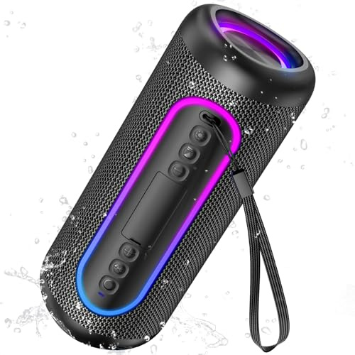 UOHHBOE Cassa Bluetooth Portatile 30W IPX5 Impermeabile Supporta Schede TF | Altoparlante Bluetooth 30 Ore Lunga Durata, Suono Potente, TWS Stereo, Connessione Stabile per Musica Indoor e Outdoor