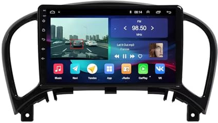 Car Multimedia Radio per Nissan Juke YF15 2010-2016 Car Radio con Bluetooth Vivavoce, con Hd Touch Screen Supporta Navigazione, Bluetooth, 4 Nucleo 1G+16G
