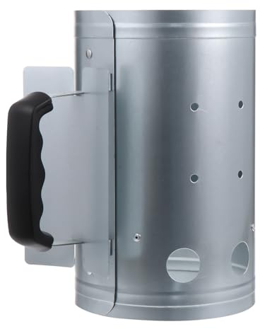 SHINEOFI Portable Outdoor Charcoal Stove Fire Starter Chimney for Barbecues and Campfires, Metal Construction with Fast Ignition and Rust-proof Design, Camping Bbq Tool