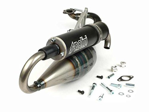 Scarico POLINI per Race 4 Minarelli 50 ccm orizzontale Aerox Nitro SR Dragster