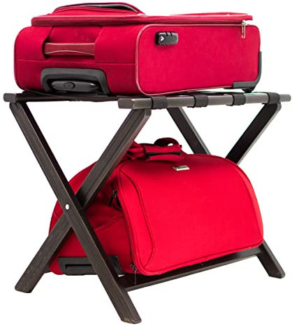 ZStyle Porte-valises WENGE porte-bagages en bois Chambre Meubles Design hêtre B&B hôtel Hôtel