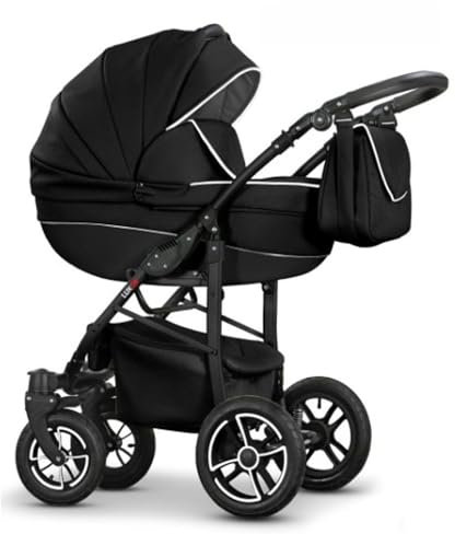dein-babylädchen Kinderwagen-Set Craft Eco 2 in 1 inkl. Sportsitz und Zubehör in Schwarz